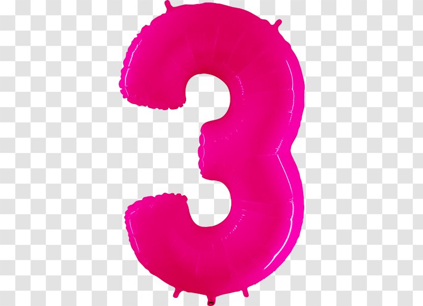 Pink Toy Balloon Number Red - Lip Transparent PNG