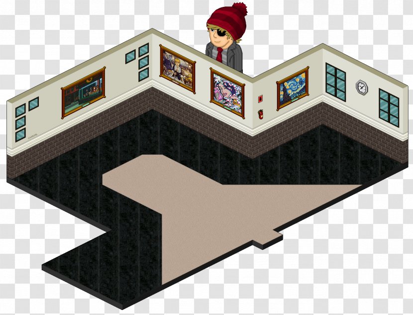 Habbo Roof Room Anonymous Floor - Background Transparent PNG