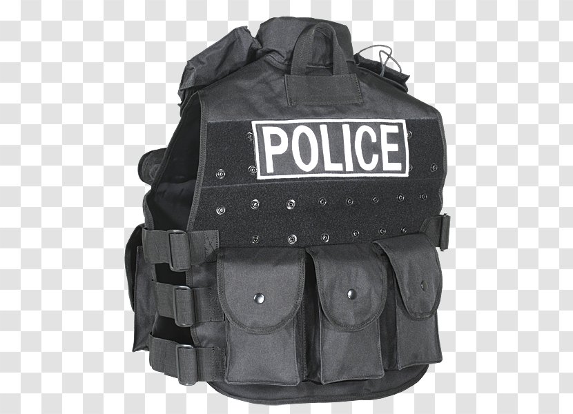 Gilets Zipper Police Military Personal Protective Equipment - Backpack Transparent PNG