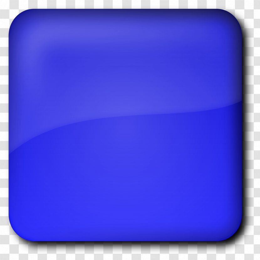 Button Clip Art - Azure - Square Cliparts Transparent PNG