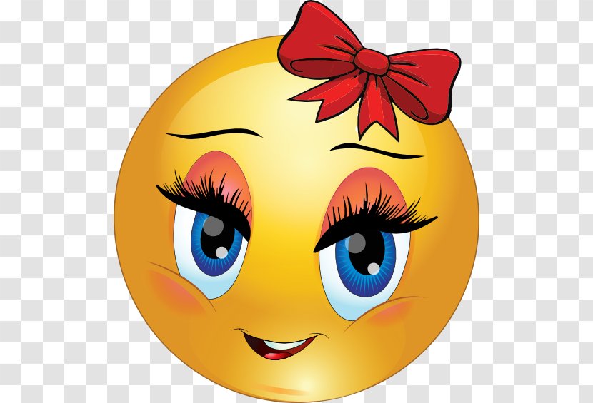 Smiley Emoticon Face Clip Art - Girly Cliparts Transparent PNG