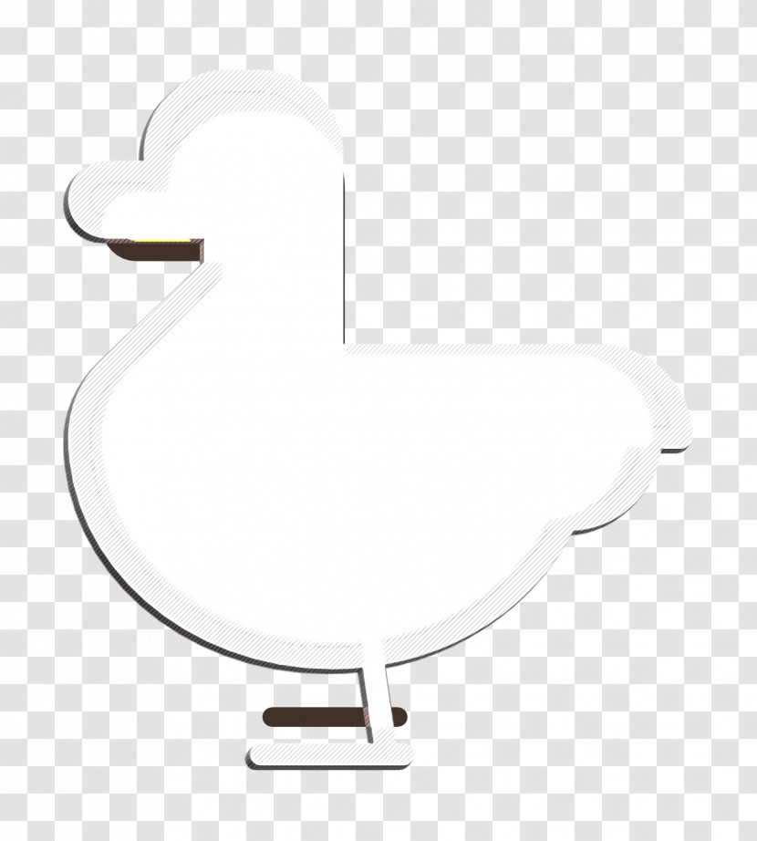 Linear Color Farming Elements Icon Duck Icon Transparent PNG