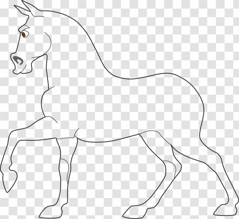 Mustang Foal Pony Drawing Clip Art Transparent PNG