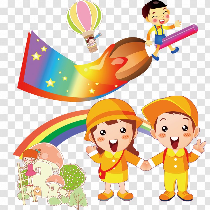 Early Childhood Education Cartoon Kindergarten - Boy - School Children Transparent PNG