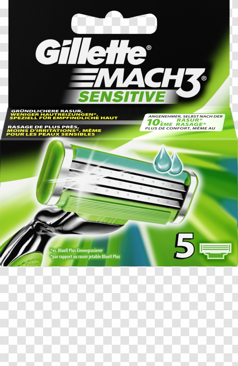 Gillette Mach3 Razor Shaving Blade - Beard Transparent PNG