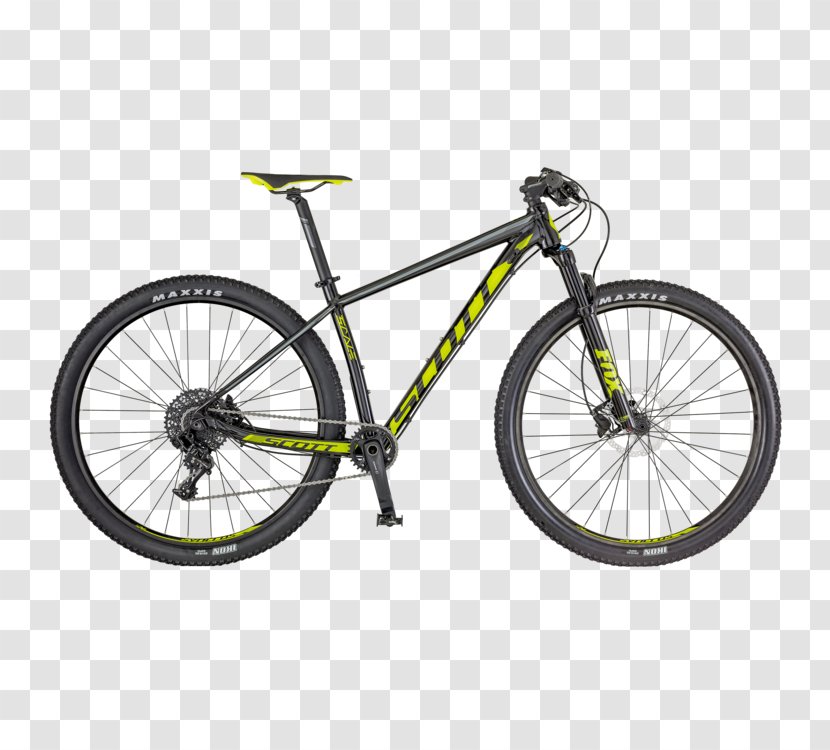 hardtail mountain bike with rockshox