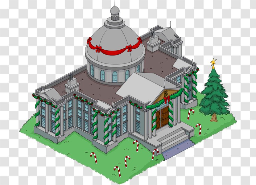 The Simpsons: Tapped Out Manor House Building - Computer Graphics Transparent PNG