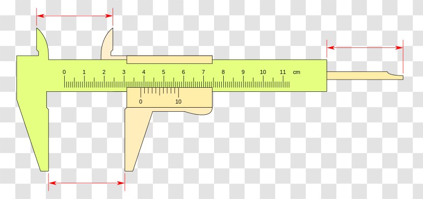 Calipers Vernier Scale Unit Of Measurement Measuring Instrument - Text Transparent PNG