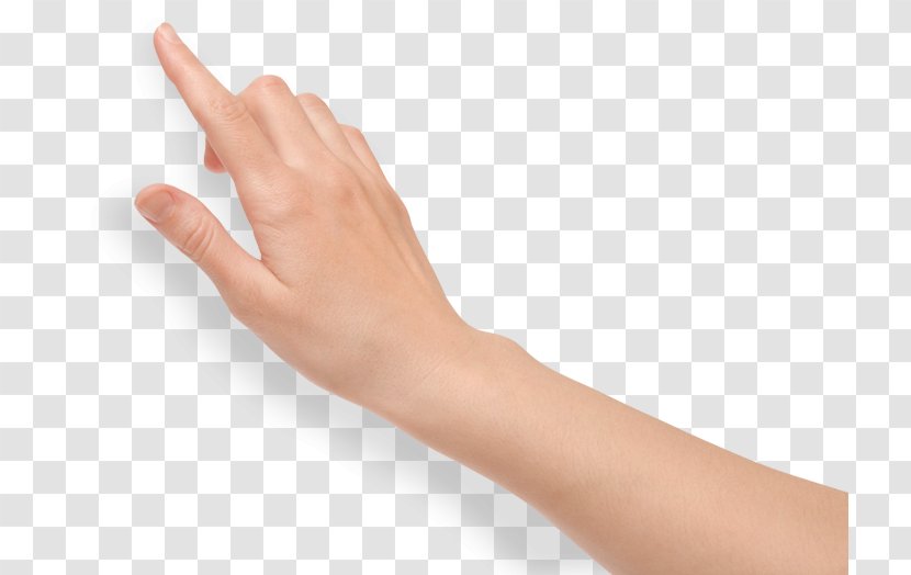 Chroma Key Hand Touchscreen Gesture - Thumb - Index Finger Transparent PNG