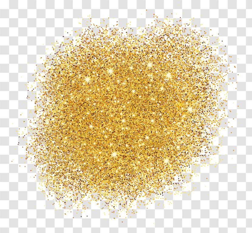 Gold Confetti Background - Metal Yellow Transparent PNG