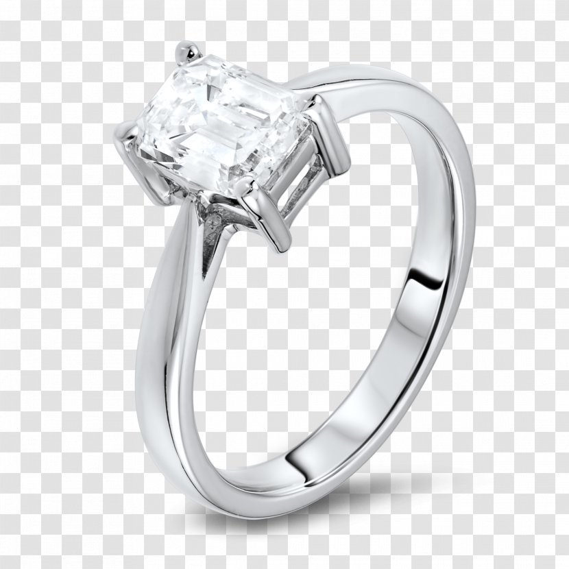 Engagement Ring Jewellery Wedding Princess Cut - Diamond Transparent PNG