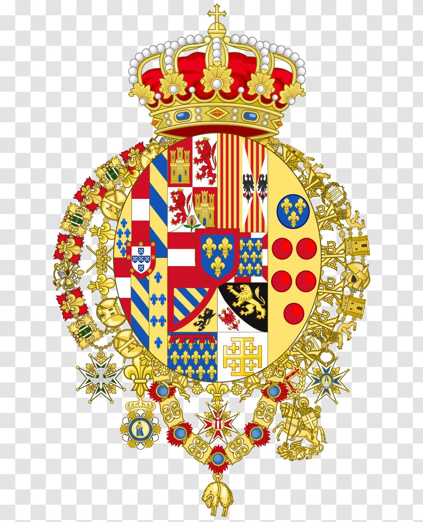 Kingdom Of The Two Sicilies Coat Arms House Bourbon-Two Crest - Philip V Spain Transparent PNG