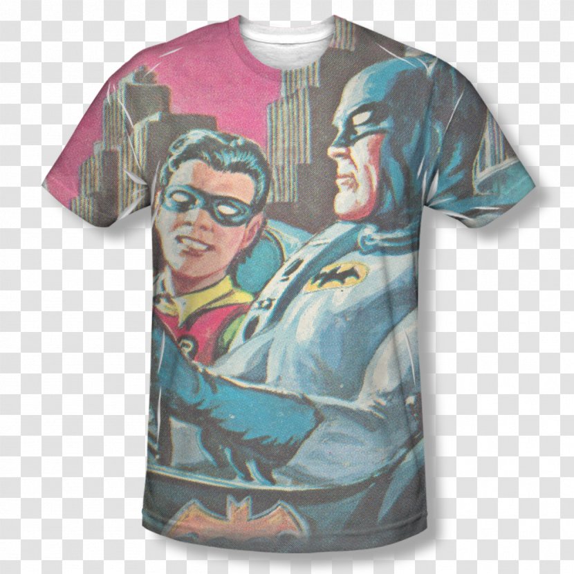 T-shirt Batman Robin Bat-Signal Television - Sleeve Transparent PNG