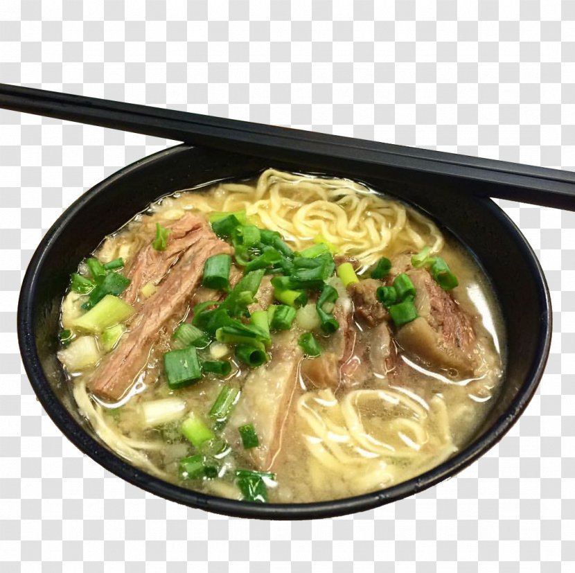 Beef Noodle Soup Saimin Okinawa Soba Breakfast Lomi - Recipe - Healthy Noodles With Meat And Vegetables Transparent PNG