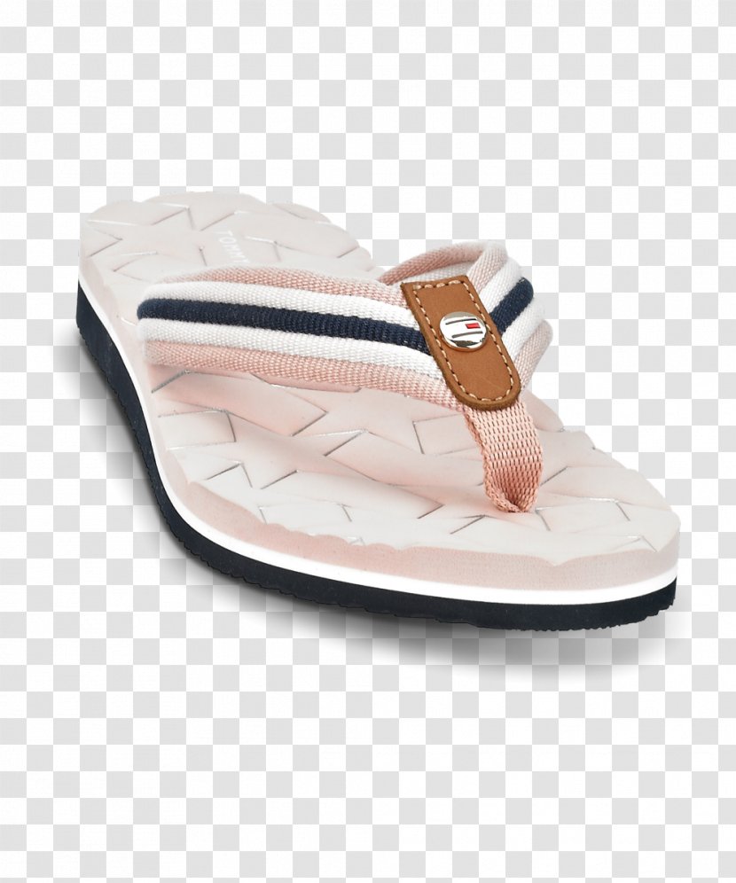 Flip-flops Badeschuh Tommy Hilfiger Textile Shoe - Beige - Logo Transparent PNG