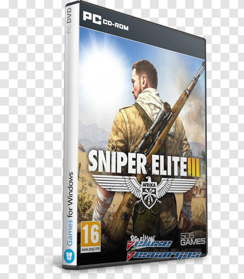 Sniper Elite III V2 Xbox 360 Video Game - Soldier Transparent PNG