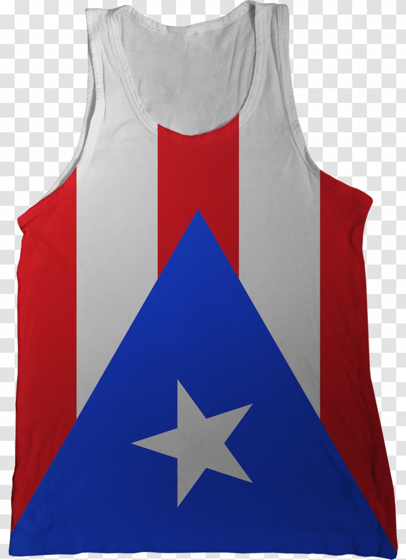 Flag Of Puerto Rico T-shirt Sleeveless Shirt Transparent PNG