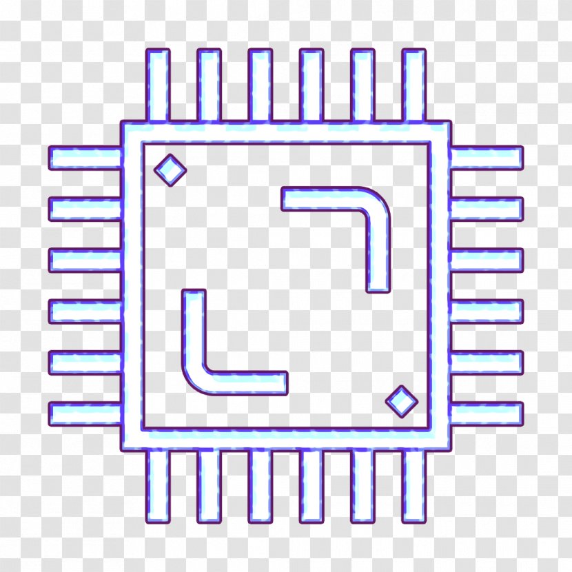 Chip Icon Computer Cpu - Processor - Diagram Technology Transparent PNG