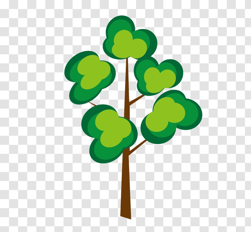 Tree Cartoon Crown - Leaf Transparent PNG