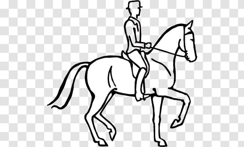 Mane Horse Equestrian Pony Bridle - Monochrome Transparent PNG