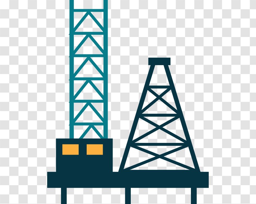 Petroleum Industry Drilling Rig Natural Gas - Field - Simple Hand-painted Pattern Ladder Rack Transparent PNG