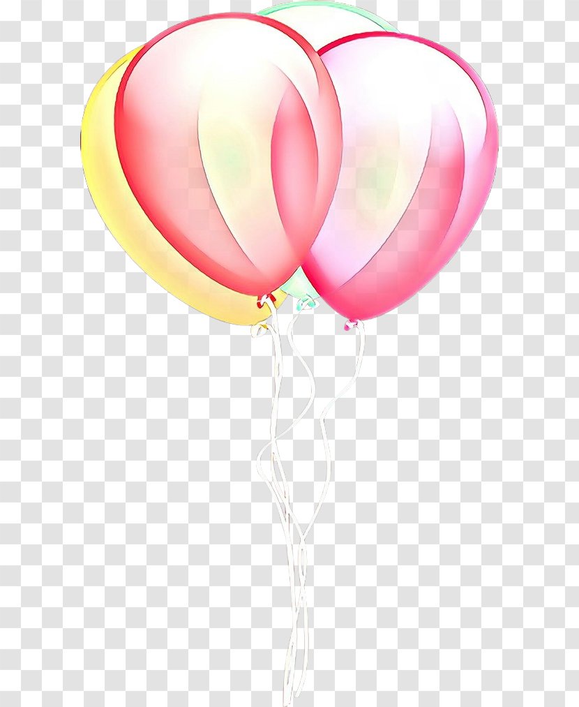 Balloon Pink Heart Party Supply Transparent PNG