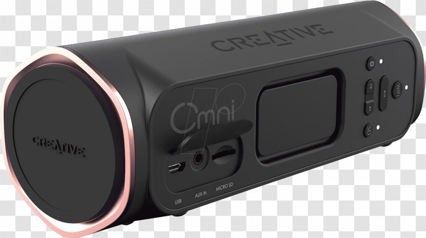 Creative Omni Portable Wireless Multi-room Speaker Loudspeaker Wi-Fi Multiroom - Electronics - Bluetooth Transparent PNG
