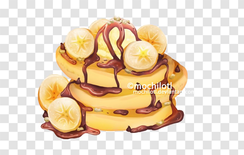 Banana Pancakes Food Art Dessert - Pancake Transparent PNG