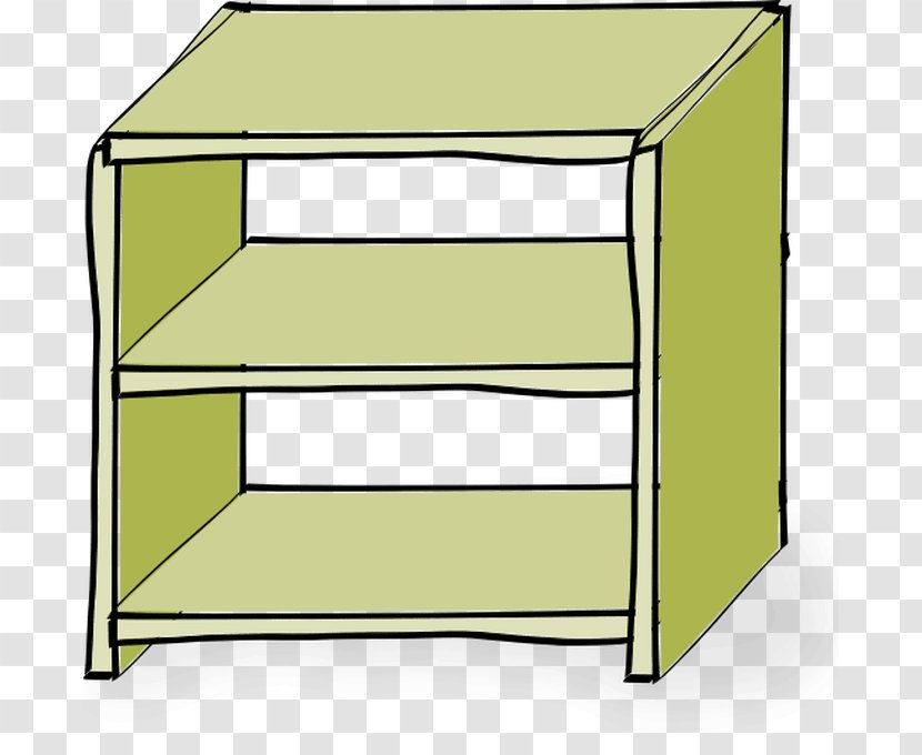 Shelf Bookcase Furniture Clip Art - Rectangle - Cupboard Transparent PNG