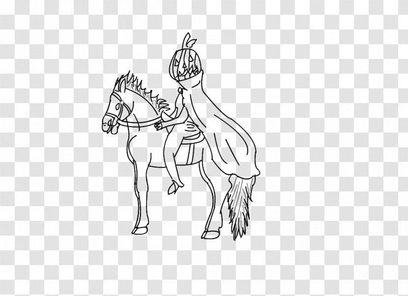 Mule Mustang Sketch Drawing Illustration - White - Manip Transparent PNG