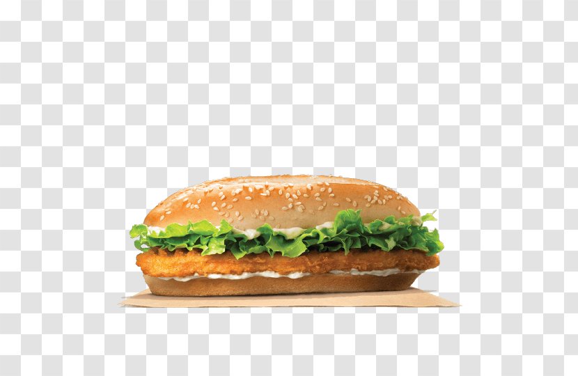 Chicken Sandwich Burger King Specialty Sandwiches TenderCrisp Whopper Hamburger - Tendercrisp Transparent PNG