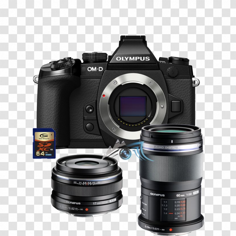 Olympus OM-D E-M10 Mark II E-M5 Micro Four Thirds System - Mirrorless Interchangeable Lens Camera Transparent PNG