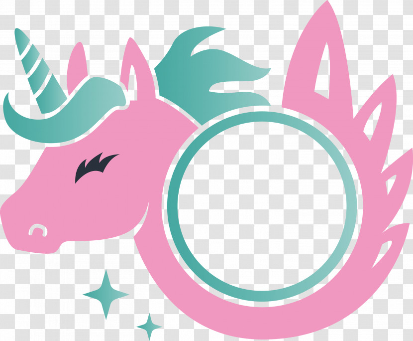 Unicorn Frame Transparent PNG