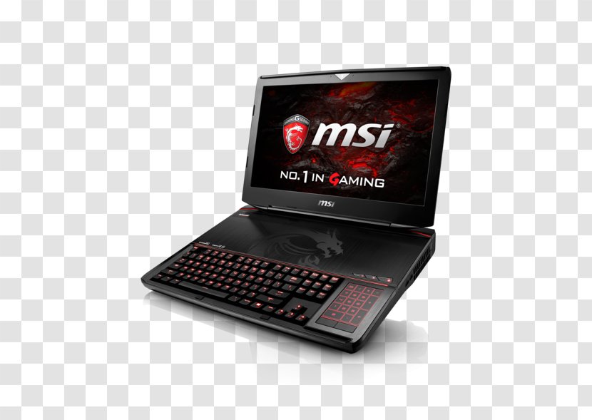 Extreme Performance Gaming Notebook With Mechanical Keyboard GT83VR Titan SLI Intel Core I7 MSI Laptop Transparent PNG