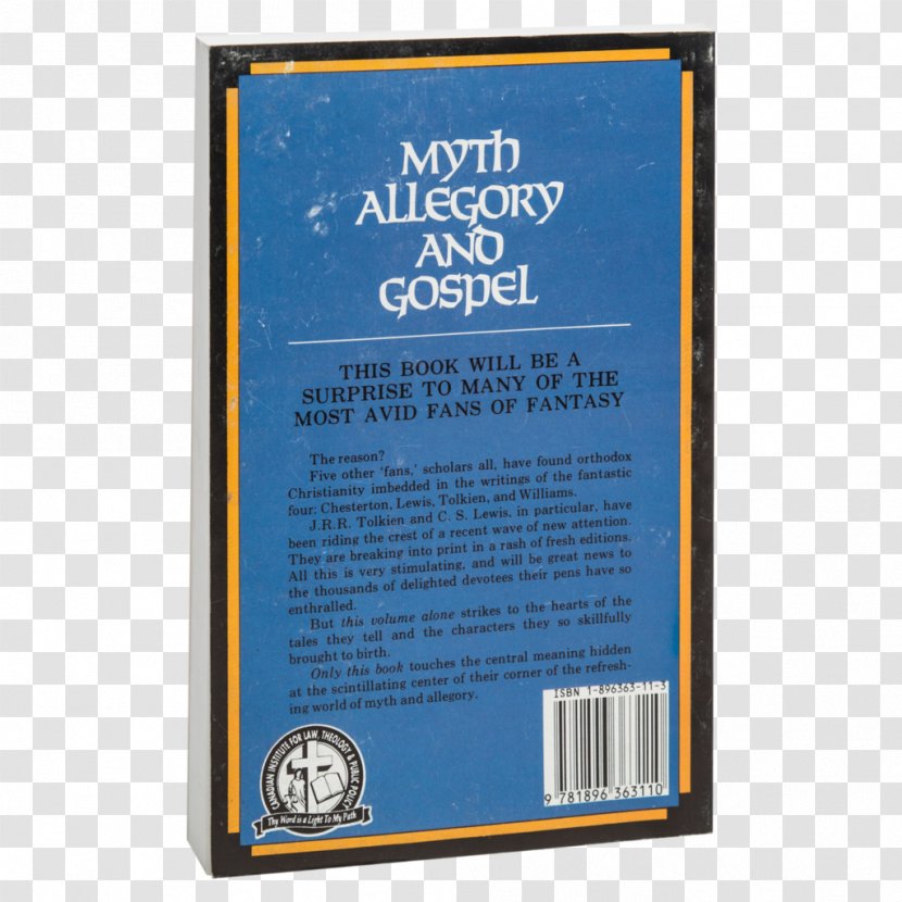 Myth, Allegory, And Gospel Bible Christian Apologetics Book - C S Lewis - Thomas Schirrmacher Transparent PNG