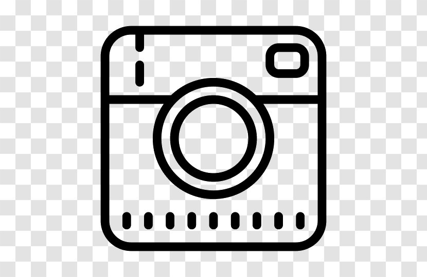 Camera Instagram - Black And White Transparent PNG