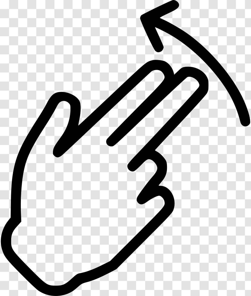 Hand Gesture Finger - Swipe Transparent PNG