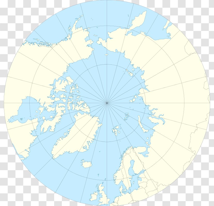 Arctic Ocean Dirigibile Italia Station Globe Map Projection - World Transparent PNG
