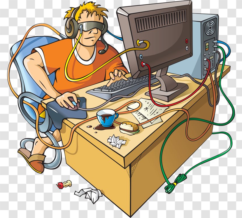 Computer Addiction Internet Disorder Video Game - Play Boy Transparent PNG