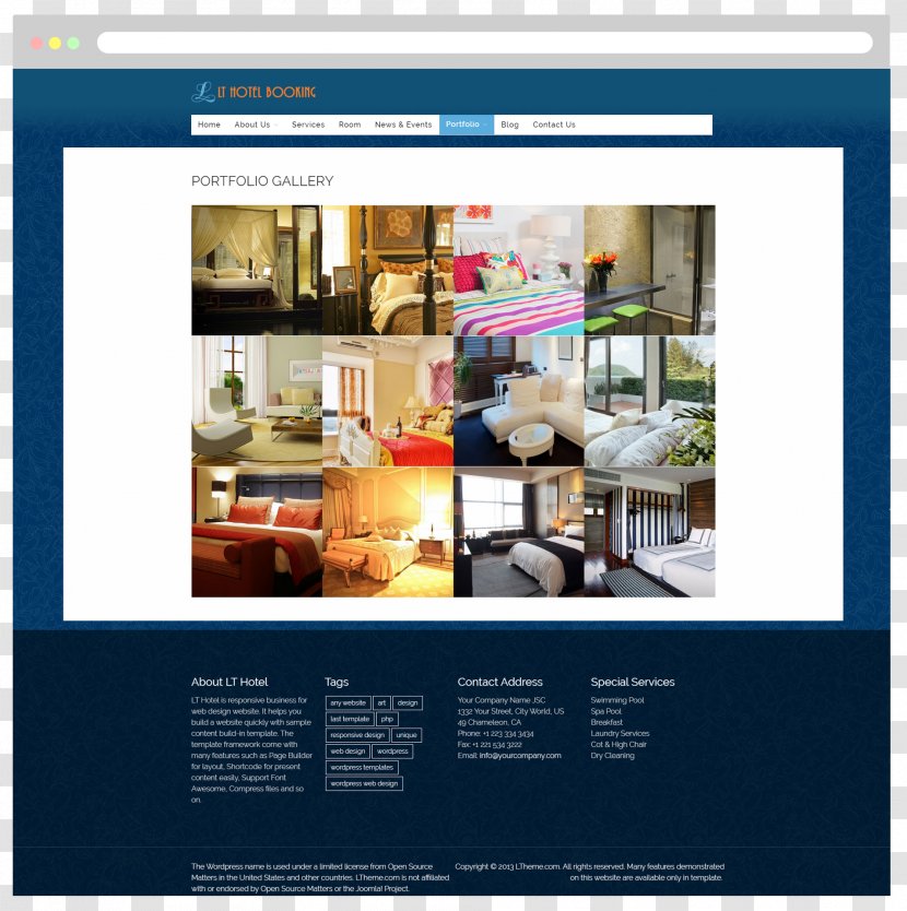 Responsive Web Design Online Hotel Reservations Template System - Brand - Booking Transparent PNG
