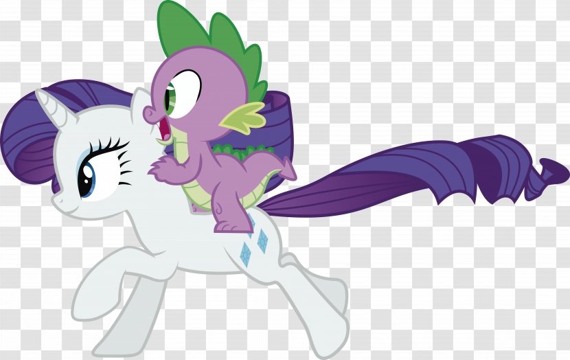 Rarity Spike My Little Pony - Watercolor Transparent PNG