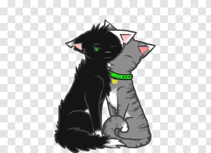 Black Cat Kitten Whiskers Legendary Creature - Carnivoran Transparent PNG