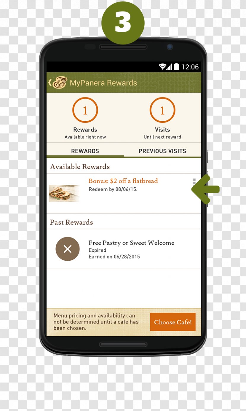 Smartphone Panera Bread MyPanera Android - Portable Communications Device Transparent PNG