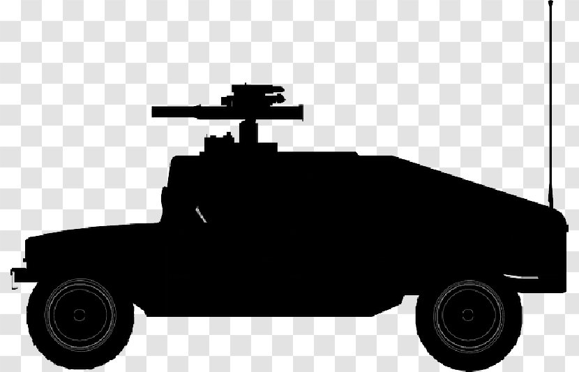 Humvee Hummer H1 Car Army - Gun Silhouette Transparent PNG