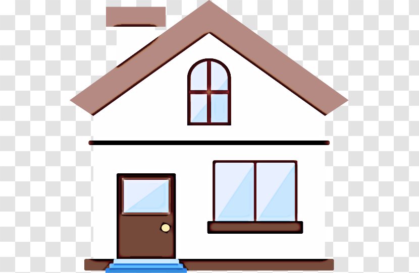 Clip Art House Property Home Line - Window Roof Transparent PNG