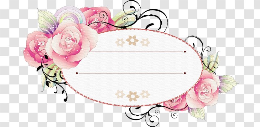 Paper Wedding Invitation Label - Rose Family - Cut Flowers Transparent PNG