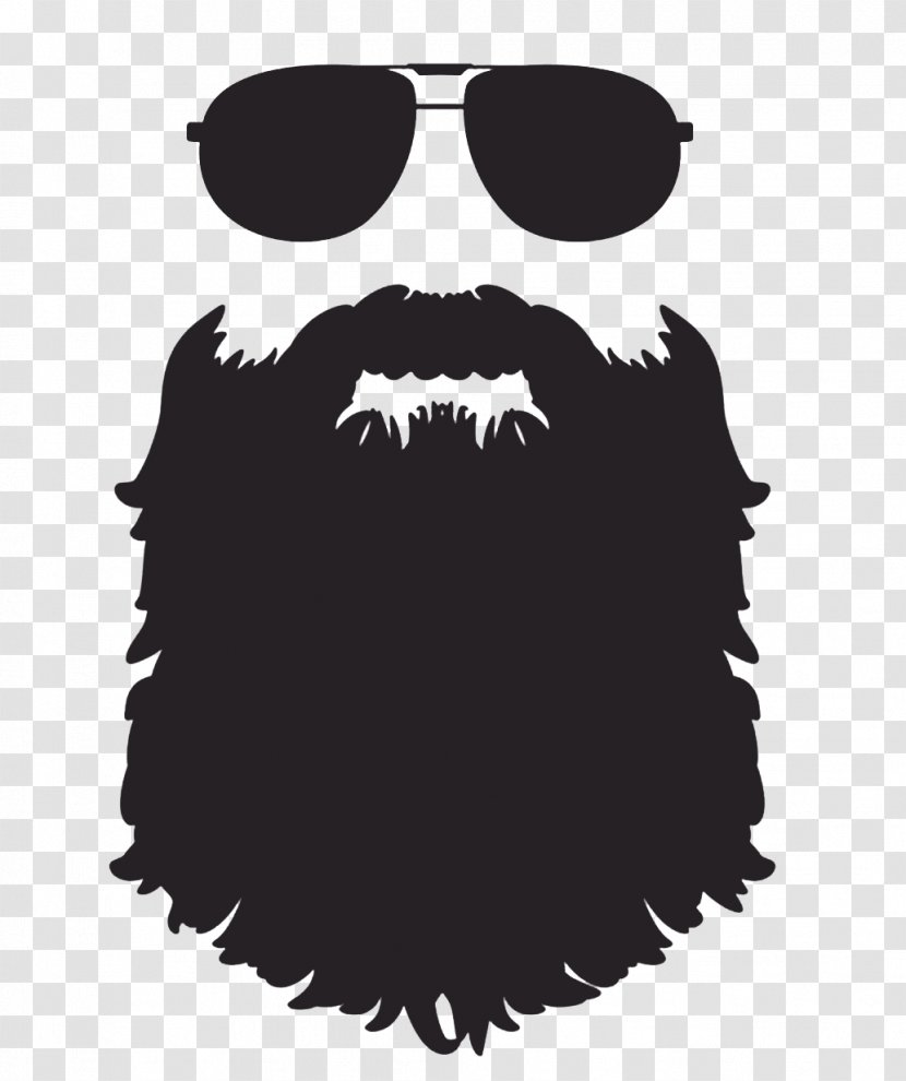 Beard Silhouette Clip Art - Drawing Transparent PNG