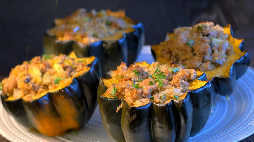 Stuffing Muffin Recipe Dish Cooking - Acorn Squash Transparent PNG