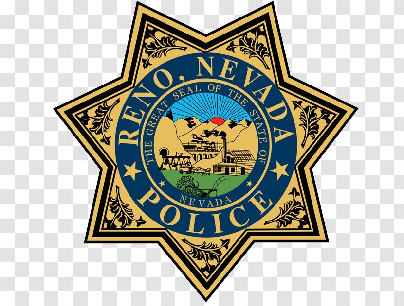 Reno Police Department Officer Badge - Gold Transparent PNG
