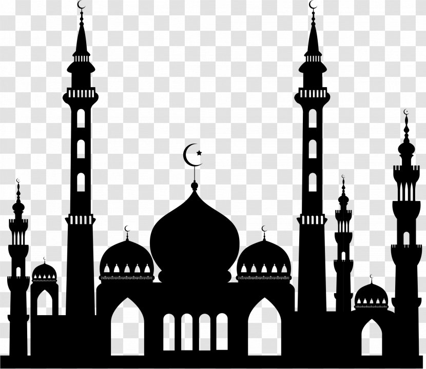 Badshahi Mosque Mecca White Masjid Clip Art - Byzantine Architecture - Islamic Designs Transparent PNG
